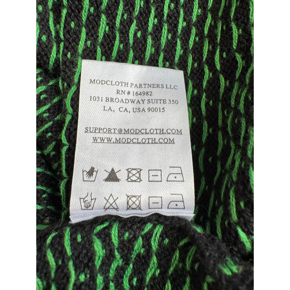 ModCloth Pumpkin Fair Isle Halloween Sweater Cardigan Pumpkin Sweater Medium - Picture 13 of 16